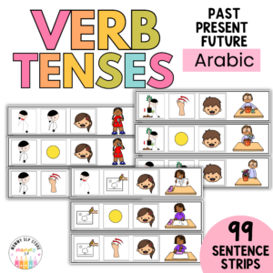 Verb Tenses in Arabic Speech Therapy Syntax Grammar Activity