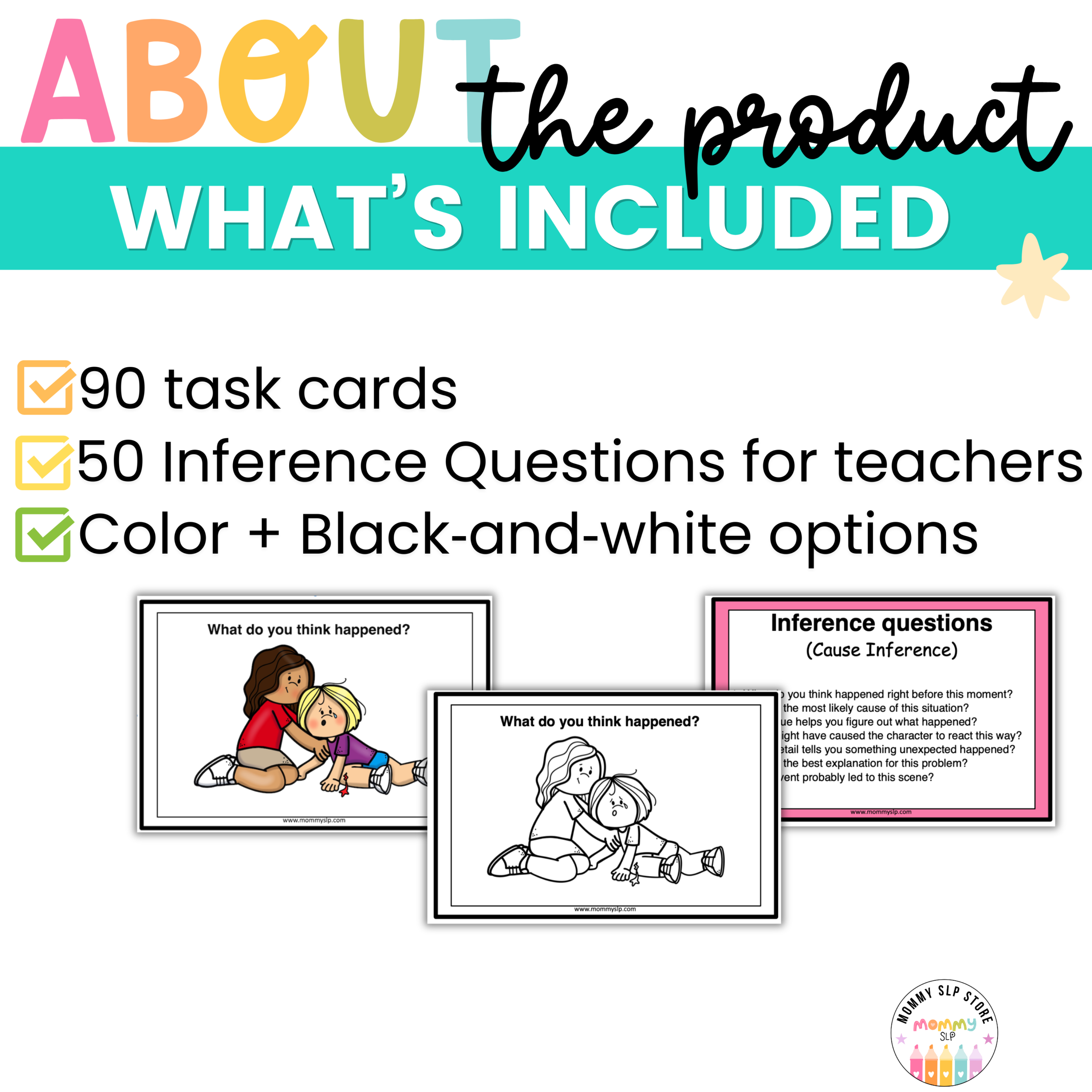 Inference task cards for speech therapy {what do you think happened} - Image 2