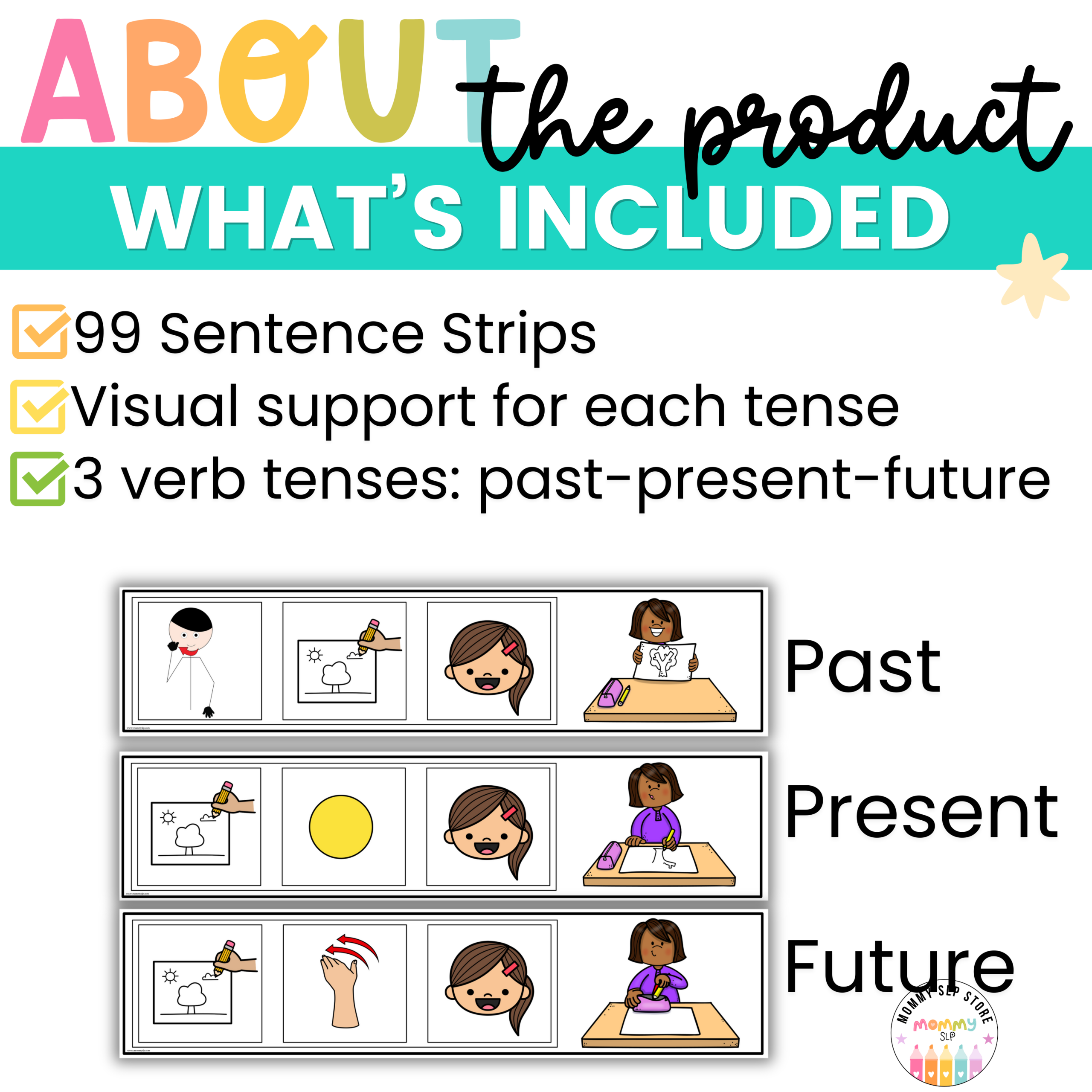 Verb Tenses in Arabic Speech Therapy Syntax Grammar Activity - Image 2